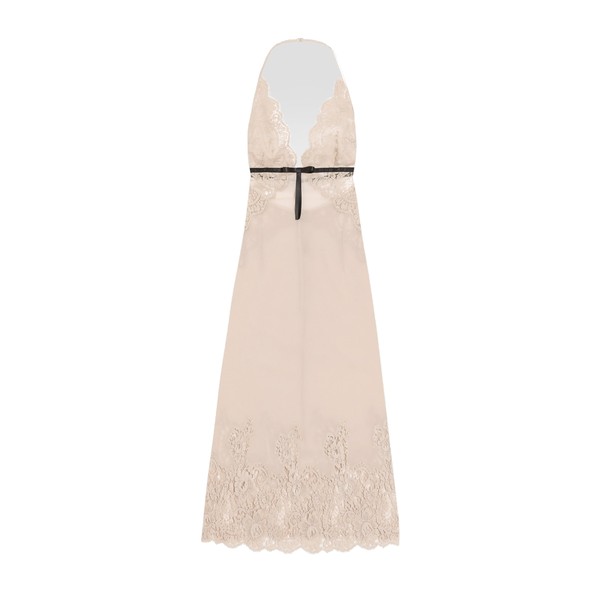 Dolce & Gabbana Georgette slip dress with lace details