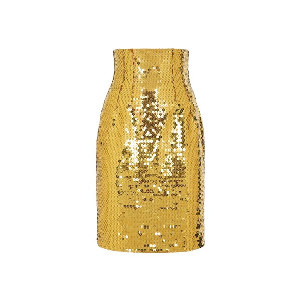Dolce & Gabbana High-waisted sequined midi skirt