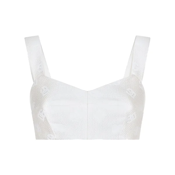 Dolce & Gabbana Jacquard top with all-over DG logo