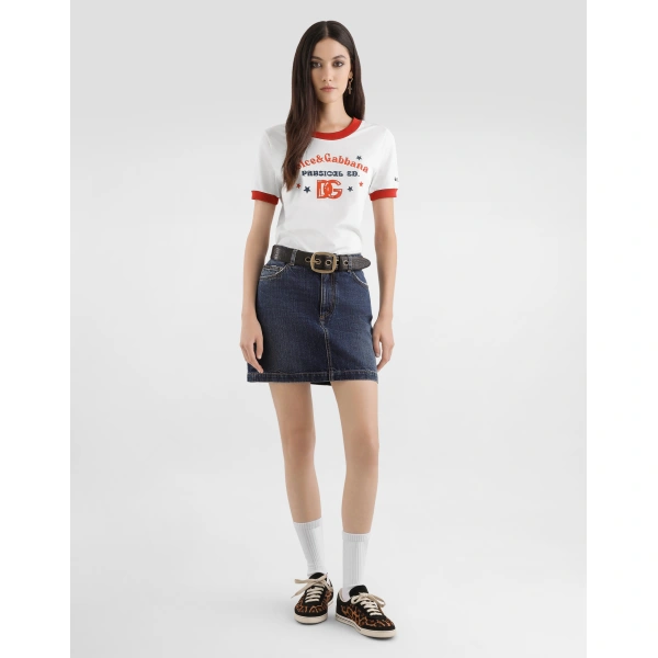 Dolce & Gabbana Jersey t-shirt with print Top, view 2