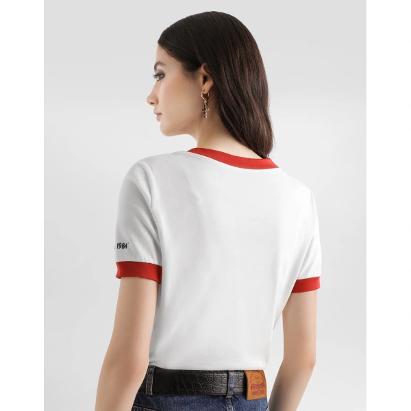 Dolce & Gabbana Jersey t-shirt with print Top, view 6