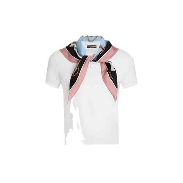 Dolce & Gabbana Jersey t-shirt with printed scarf