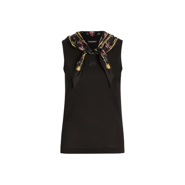 Dolce & Gabbana Jersey t-shirt with scarf