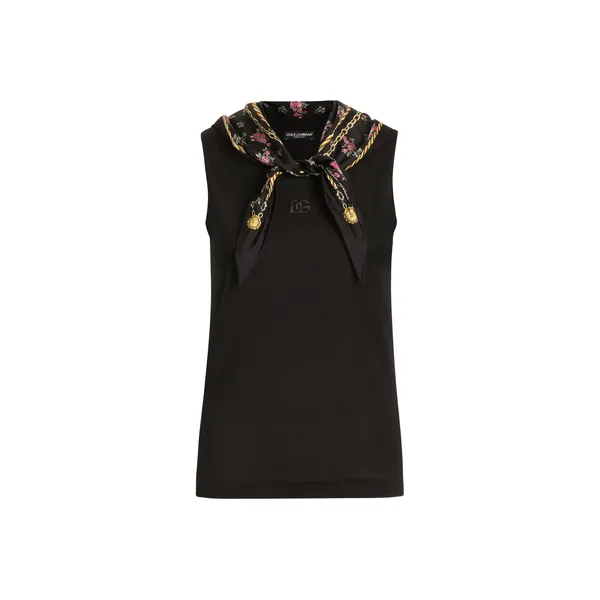 Dolce & Gabbana Jersey t-shirt with scarf