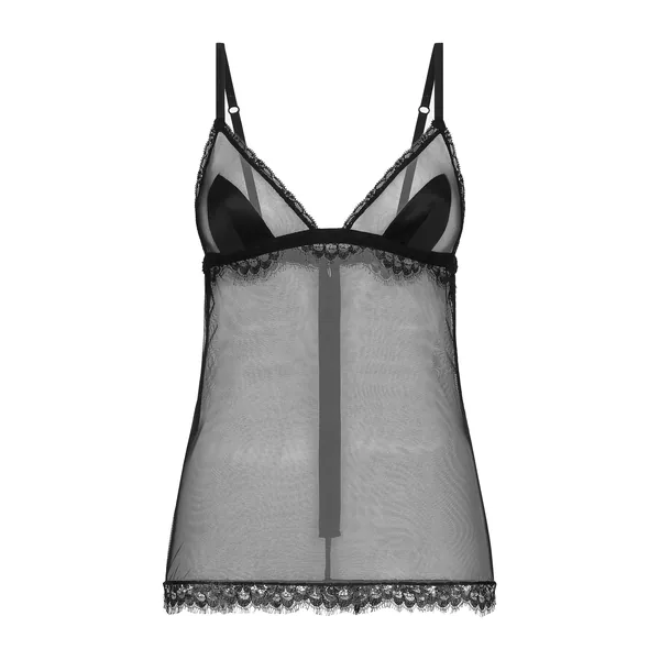 Lace and tulle camisole