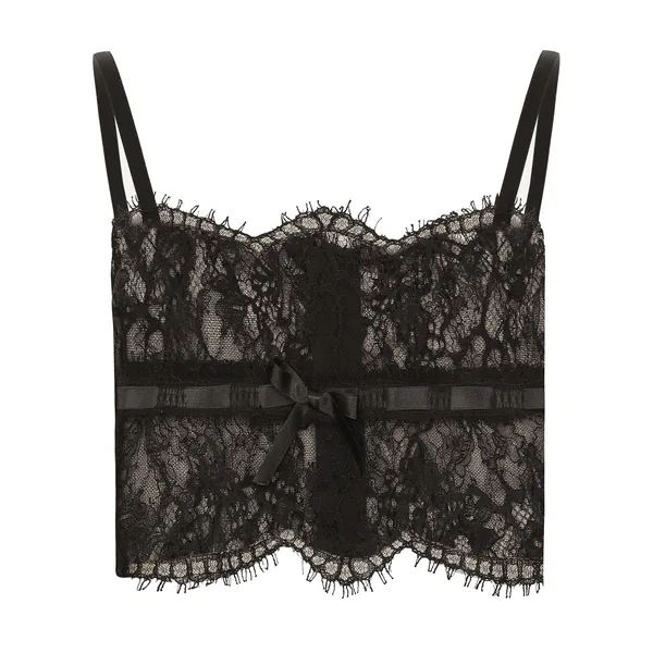 Lace lingerie top