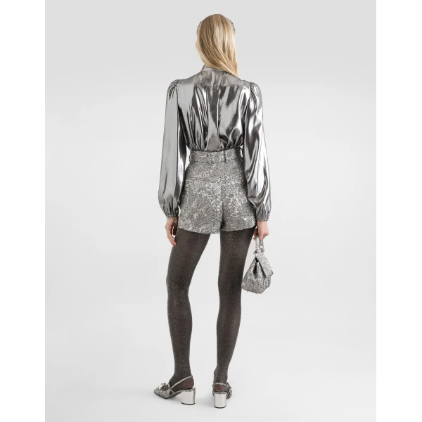 Dolce & Gabbana Lamé chiffon shirt, view 3