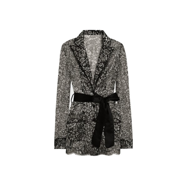 Dolce & Gabbana Lame lace vanity shirt
