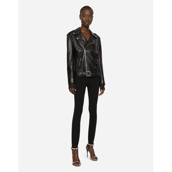 Dolce & Gabbana Leather biker jacket, view 2