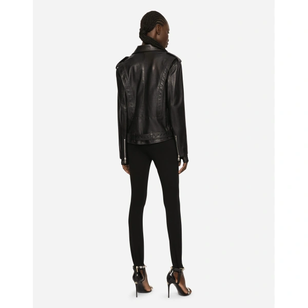 Dolce & Gabbana Leather biker jacket, view 3