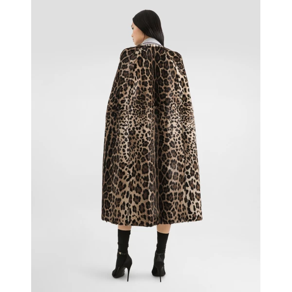 Dolce & Gabbana Leo kid leather cape, view 3