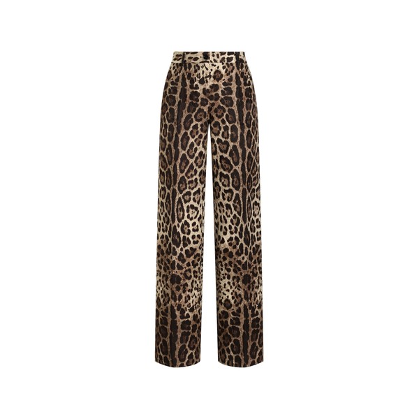 Dolce & Gabbana Leo-print brocade trousers
