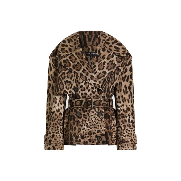 Dolce & Gabbana Leo-print cotton drill jacket