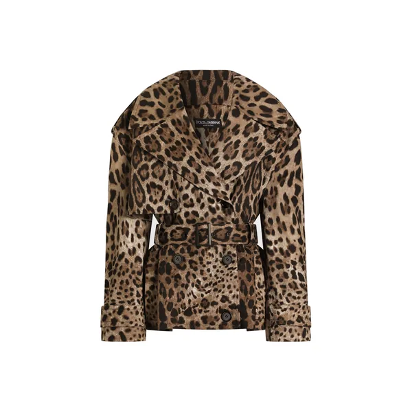 Dolce & Gabbana Leo-print cotton drill jacket