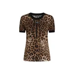 Dolce & Gabbana Leo-print jersey t-shirt Top
