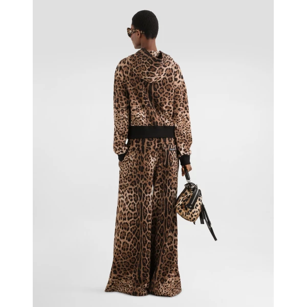 Dolce & Gabbana Leo-print jersey t-shirt Top, view 5