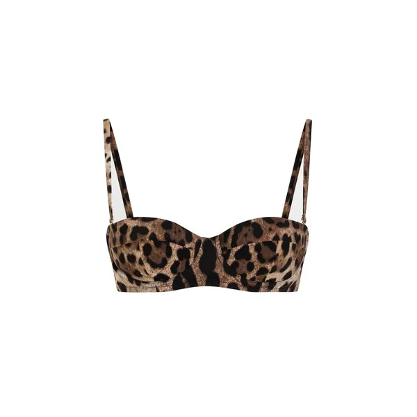 Dolce & Gabbana Leopard-print balconette bikini top
