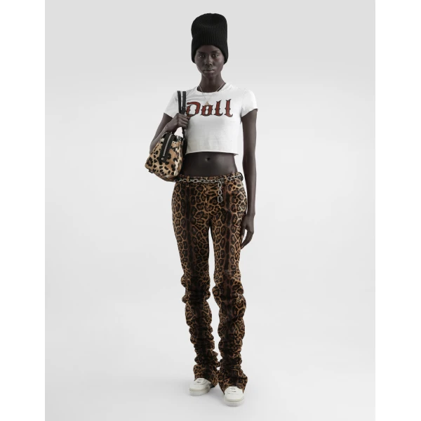 Dolce & Gabbana Leopard-print calf trousers, view 2