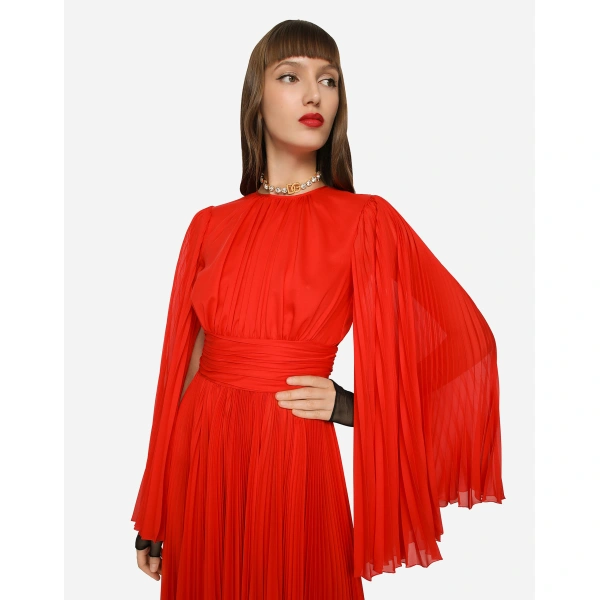 Dolce & Gabbana Long chiffon dress, view 2