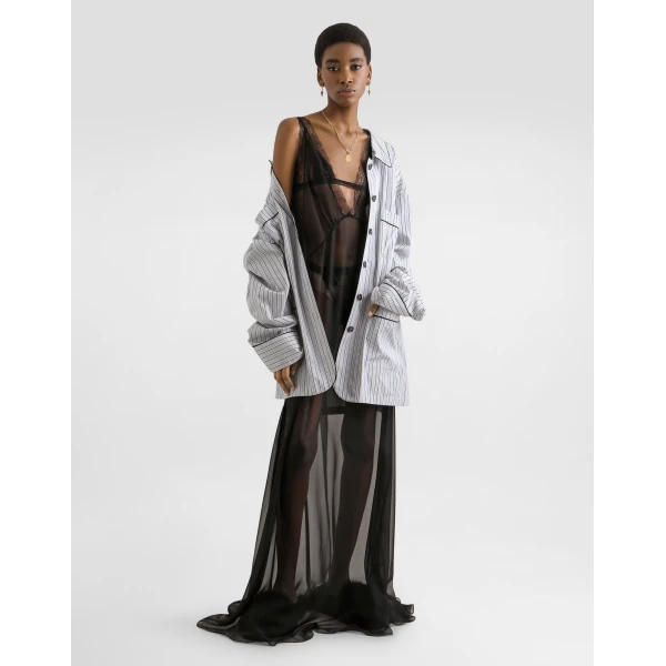 Dolce & Gabbana Long chiffon dress, view 2