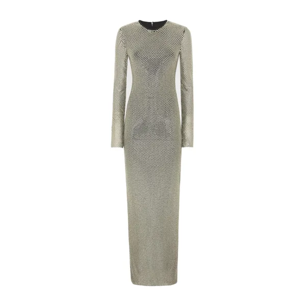 Dolce & Gabbana Long crystal mesh dress