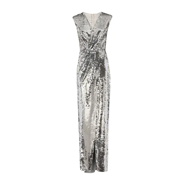 Dolce & Gabbana Long sequined dress with draping