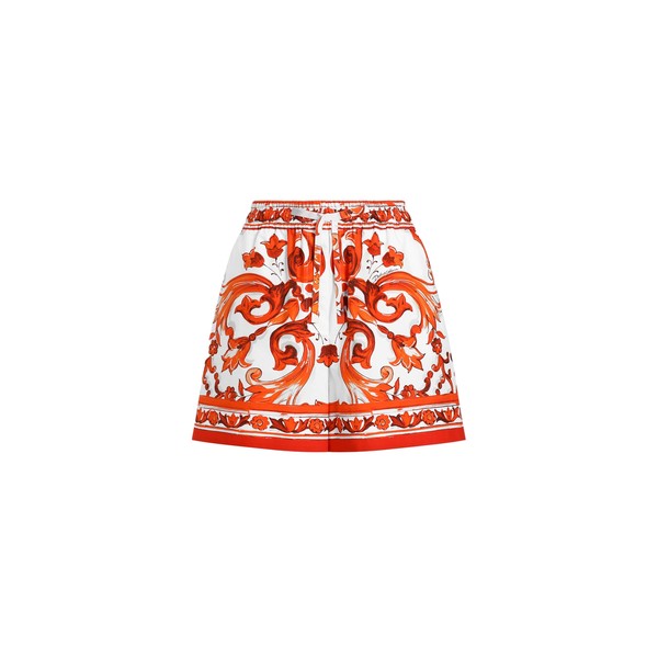 Dolce & Gabbana Majolica-print bermuda poplin shorts
