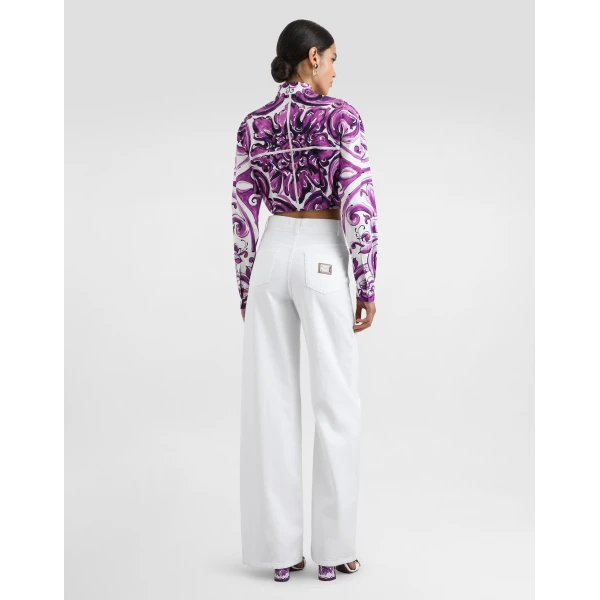 Dolce & Gabbana Majolica-print poplin shirt, view 3