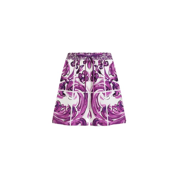 Dolce & Gabbana Majolica-print poplin shorts