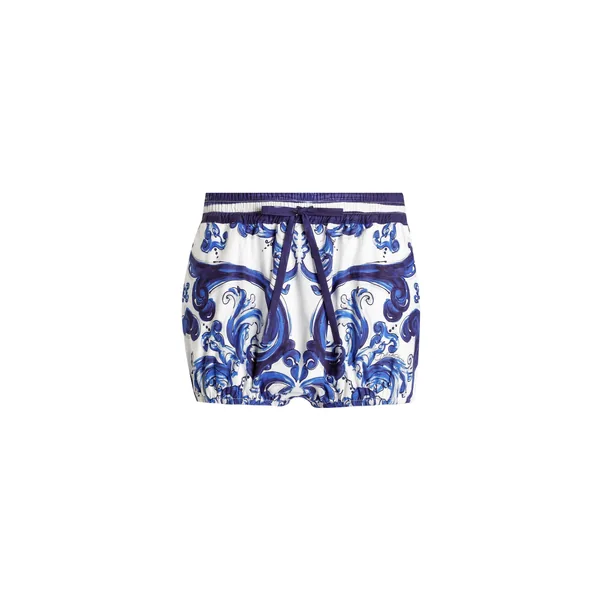 Dolce & Gabbana Majolica-print poplin shorts