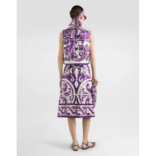 Dolce & Gabbana Majolica-print skirt, view 3