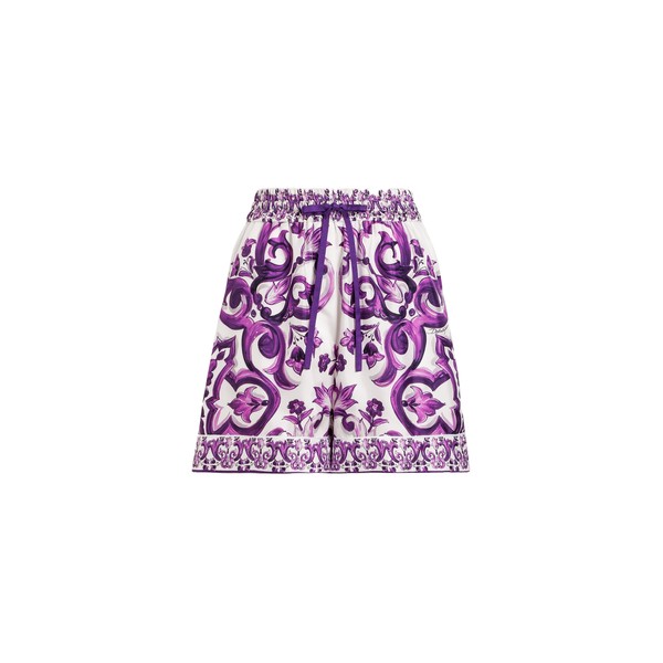 Dolce & Gabbana Majolica-print twill shorts