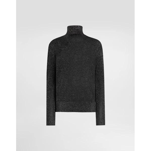 Dolce & Gabbana Metallic viscose pullover Knit, view 2