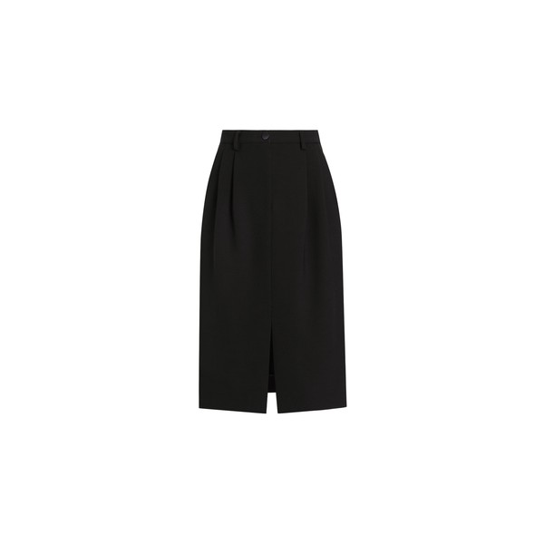 Dolce & Gabbana Midi skirt in double wool crêpe