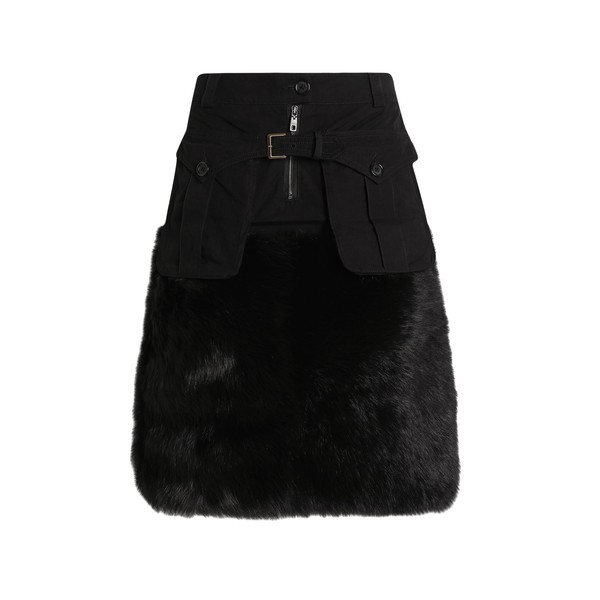 Dolce & Gabbana Midi skirt with fur