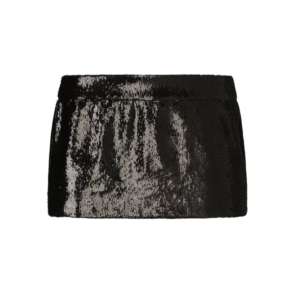 Dolce & Gabbana Miniskirt with micro-sequin embellishment Skirt