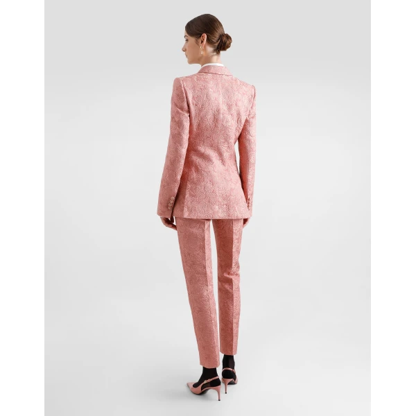 Dolce & Gabbana Oversize cotton poplin shirt with lace appliqués, view 3