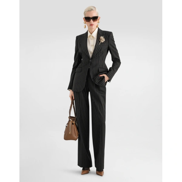 Dolce & Gabbana Pinstripe wool trousers, view 2