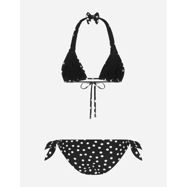 Dolce & Gabbana Polka-dot triangle bikini, view 2
