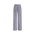 Dolce & Gabbana Poplin trousers with floral embroidery