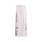Dolce & Gabbana Poplin trousers with thread floral embroidery