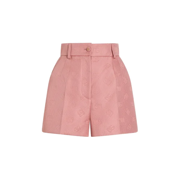 Dolce & Gabbana Quilted jacquard shorts with DG logo