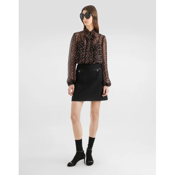 Dolce & Gabbana Rachel basketweave skirt, view 2