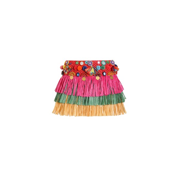 Dolce & Gabbana Raffia miniskirt with applications Skirt