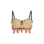 Dolce & Gabbana Raffia top with embroidery
