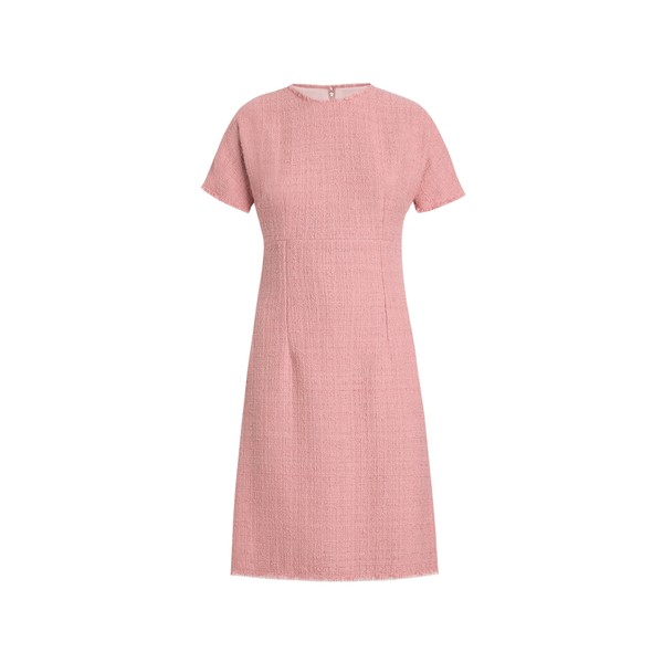 Dolce & Gabbana Raschel tweed midi dress with DG logo