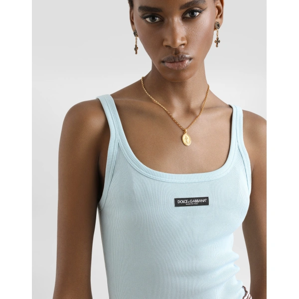 Dolce & Gabbana Ribbed tank top, view 4