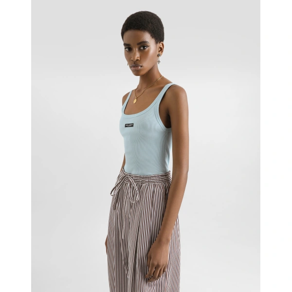 Dolce & Gabbana Ribbed tank top, view 5