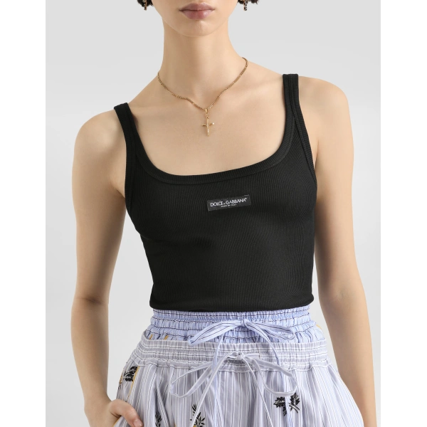 Dolce & Gabbana Ribbed tank top, view 5