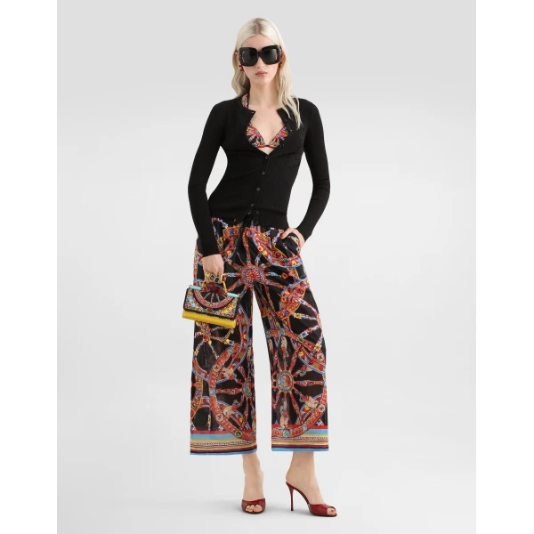 Dolce & Gabbana Ribbed viscose knit cardigan, view 2